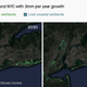 Wetlands around NYC in 2030 and 2100 with 3mm per year growth.